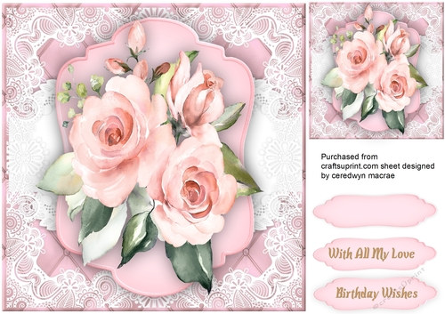 Pink  French Roses 