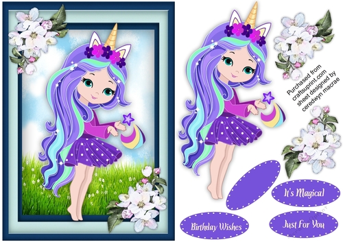 Beautiful Unicorn Girl