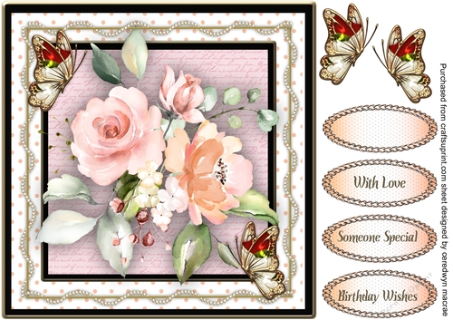 Butterlies and Roses 1