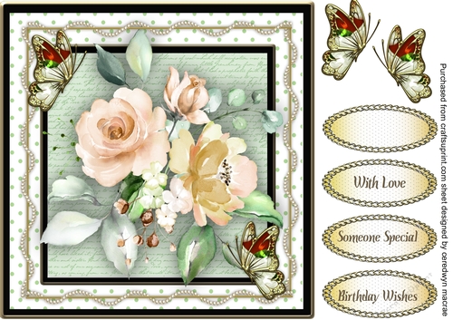 Butterlies and Roses 2