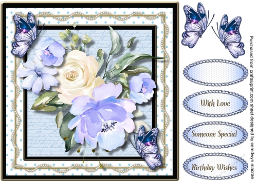 Butterlies and Roses 3