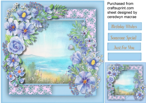 Flowers and Blue Seas