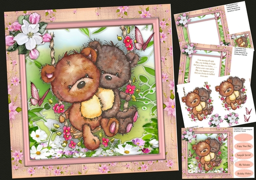 8x8 Mini Kit, Beary Love Swing 