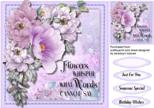 Flowers Whisper what Words Cannot Say