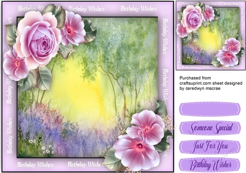 Beautiful Bluebells and Roses
