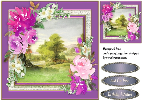 Lilac Roses and Jasmine 
