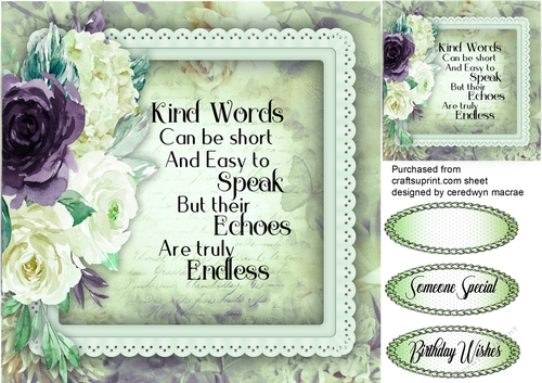Kind Words and Cream Roses 