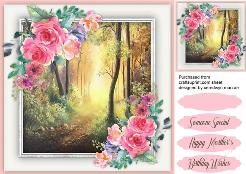 Tuttie Fruttie Roses and Autumn Scene 