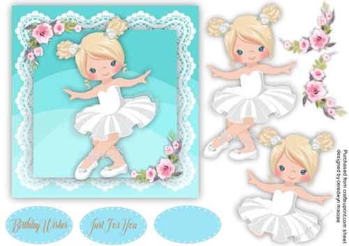 Ballerina In White Tutu