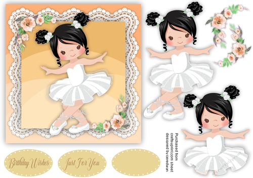 Dark Haired Ballerina In White Tutu