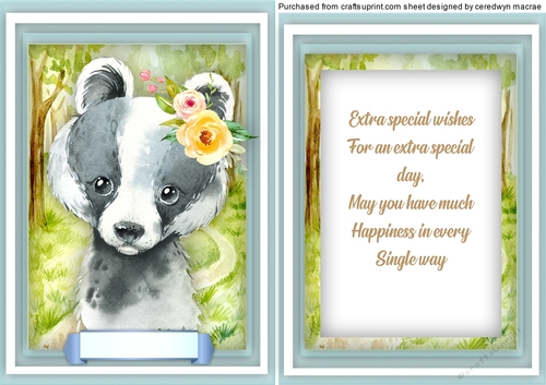 Baby Badger , with Verse