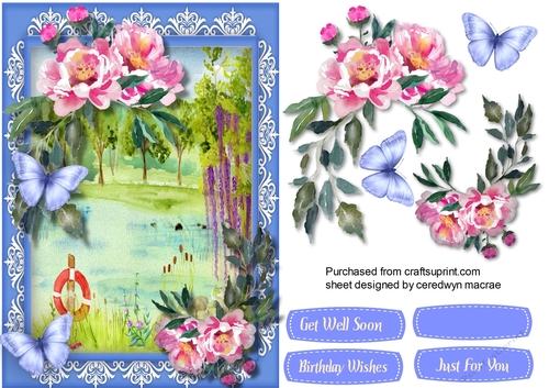 Summer Scene and Roses 1