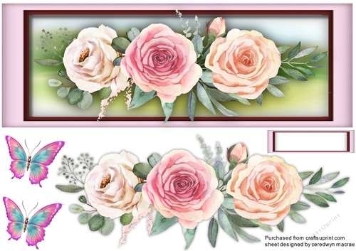 D.L.Beautiful Roses and   Butterflys 