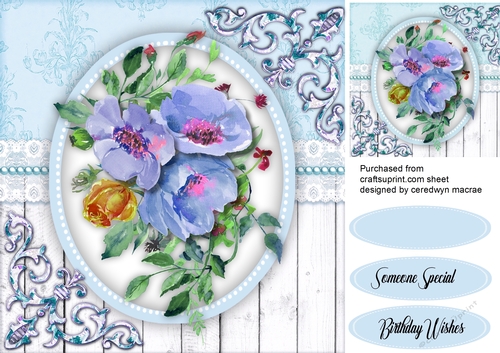 Beautiful Blue Wild Roses