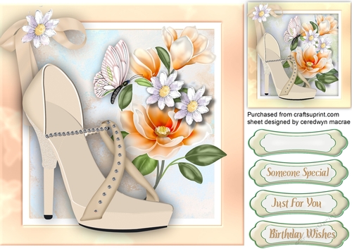 Beige Shoes and Orange Magnolias