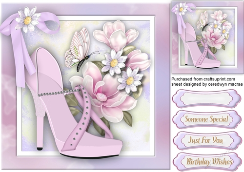 Lilac Shoes and  Magnolias