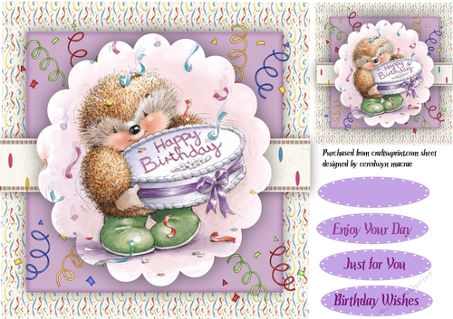 Hedgehog Birthday Cake 