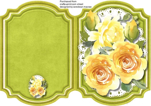 Print and Fold ,Bee   Roses 
