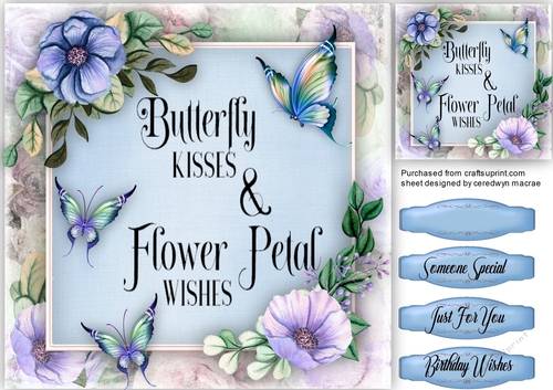 Blue Butterfly Wishes