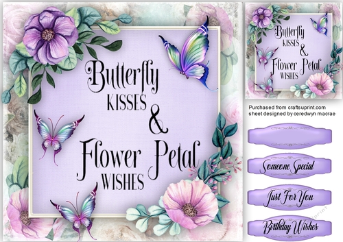 Lilac Butterfly Wishes