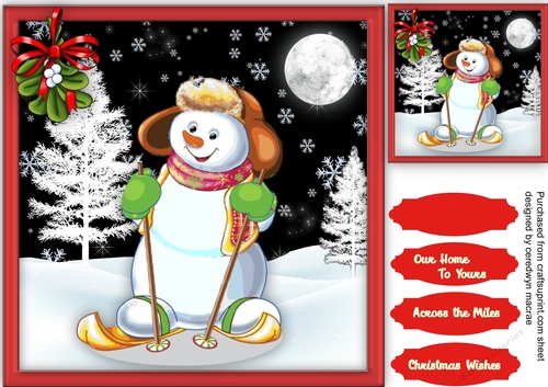 The Christmas Ski-ing Snowman