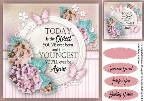 Beautiful Hydrangers and Birthday Wishes