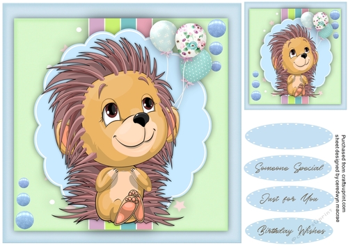 Hedgehogs Birthday Balloons 