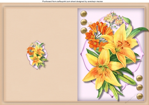 Print, Cut, and Fold, Summer Lillys 