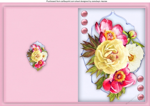 Print, Cut, and Fold, Summer Roses