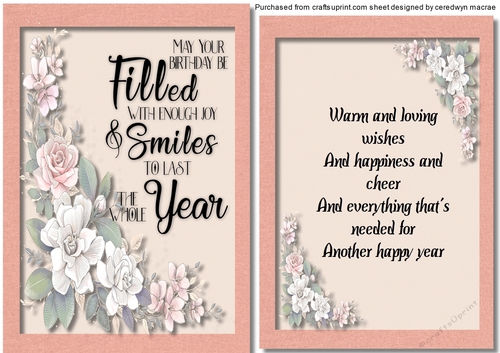 A5 Card with Verse 