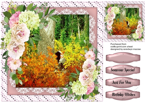 Breautiful Roses in the Forest 