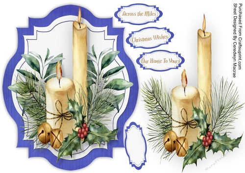 Beautiful Candles and Holly 