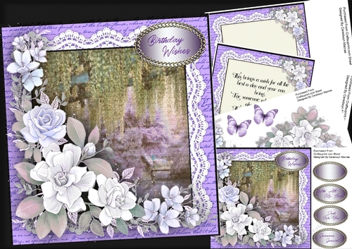 8x8 mini kit, Roses and Vintage Lace 