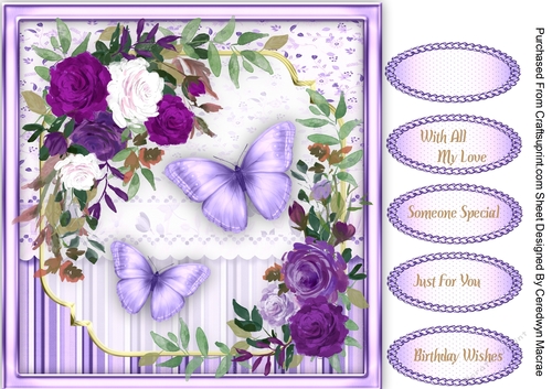 Vintage Roses and Butterflys 5
