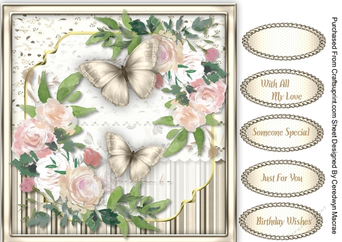 Vintage Roses and Butterflys 6