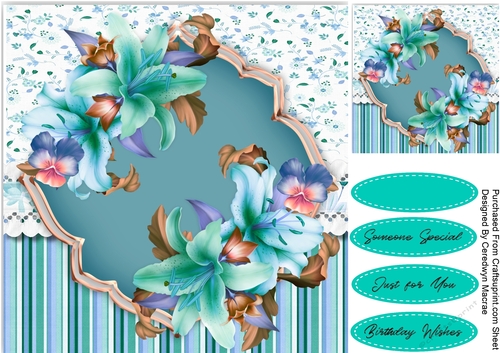 Aqua Lillys and Pansy 