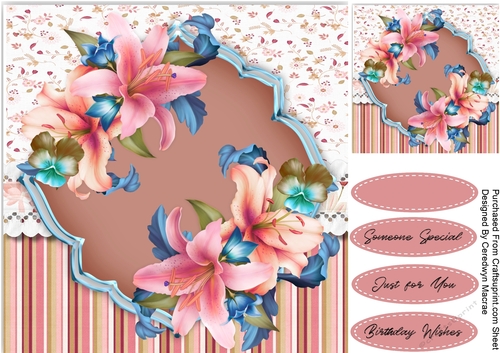Pink  Lillys and Pansy 