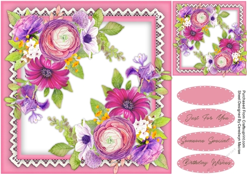 Beautiful Alegro Roses on Lace 
