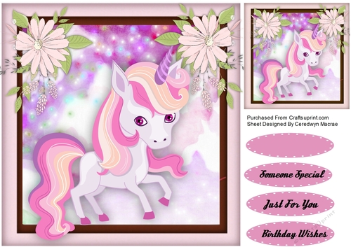 Beautiful Lilac Unicorn 