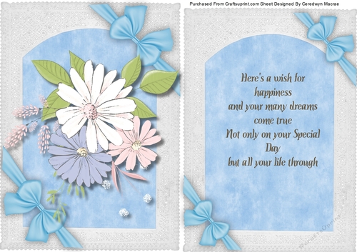 Alegro Flowers with Verse and Bows 
