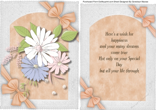 Alegro Flowers with Verse and Bows 