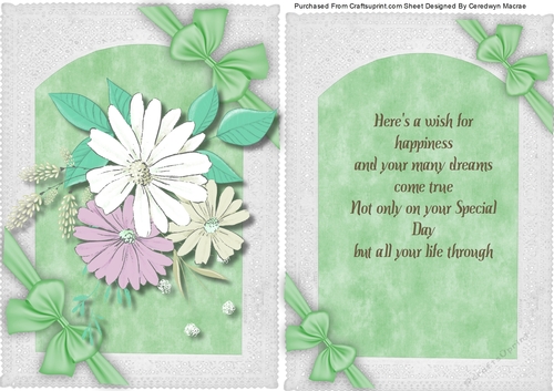 Alegro Flowers with Verse and Bows 