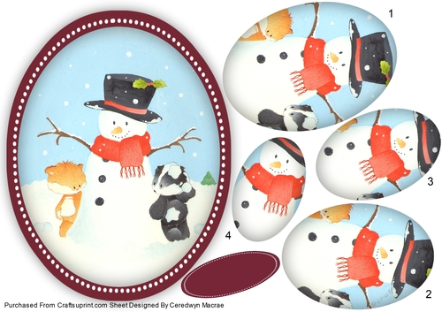 Snowman and Friends Pyramid 3