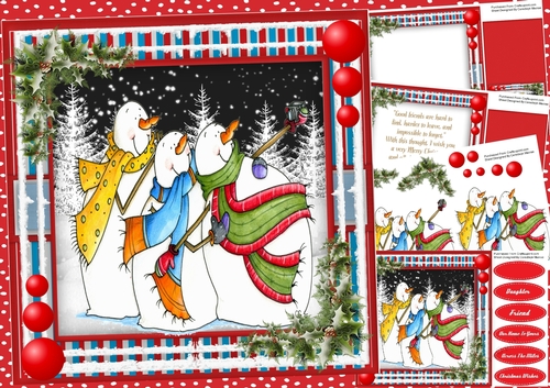8x8 Mini Kit, Snowman Selfies