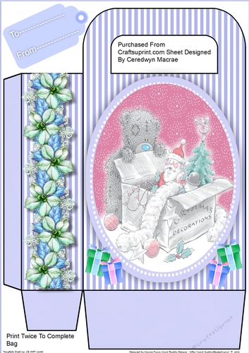 Christmas Gift Bag , Ted Decorating