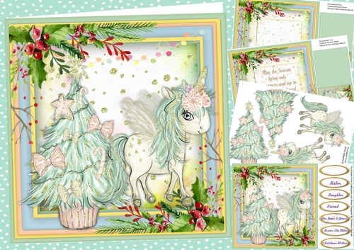 8x8 Mini Kit, The Christmas Unicorn 