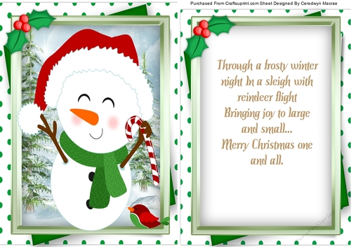 A5 , Frosty The Snowman 