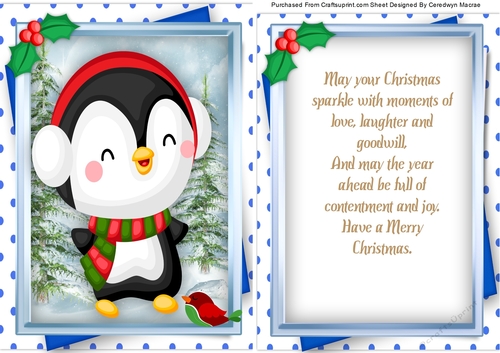A5 , Happy Penguin  