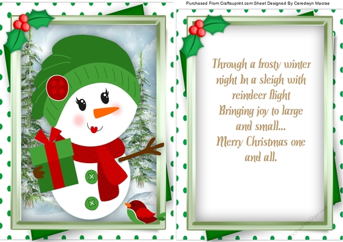 A5 , Lovely Snowlady
