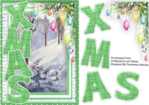 Xmas Wishes , Mint Green